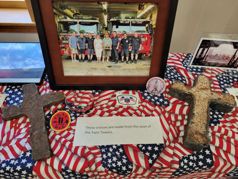 Machias Savings Marks 9/11 Anniversary with Display The Calais Advertiser